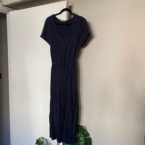 Navy Buttoned Jumper